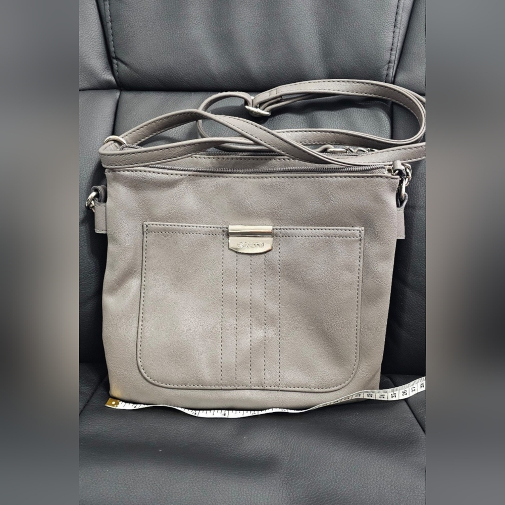 Rosetti Midge crossbody faux leather bag gray